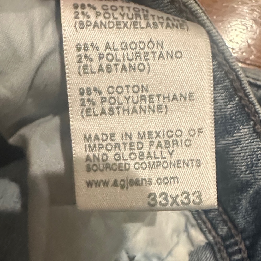 AG Adriano Goldschmied Men's Slim Jeans in Light Blue - Picture 4 of 6